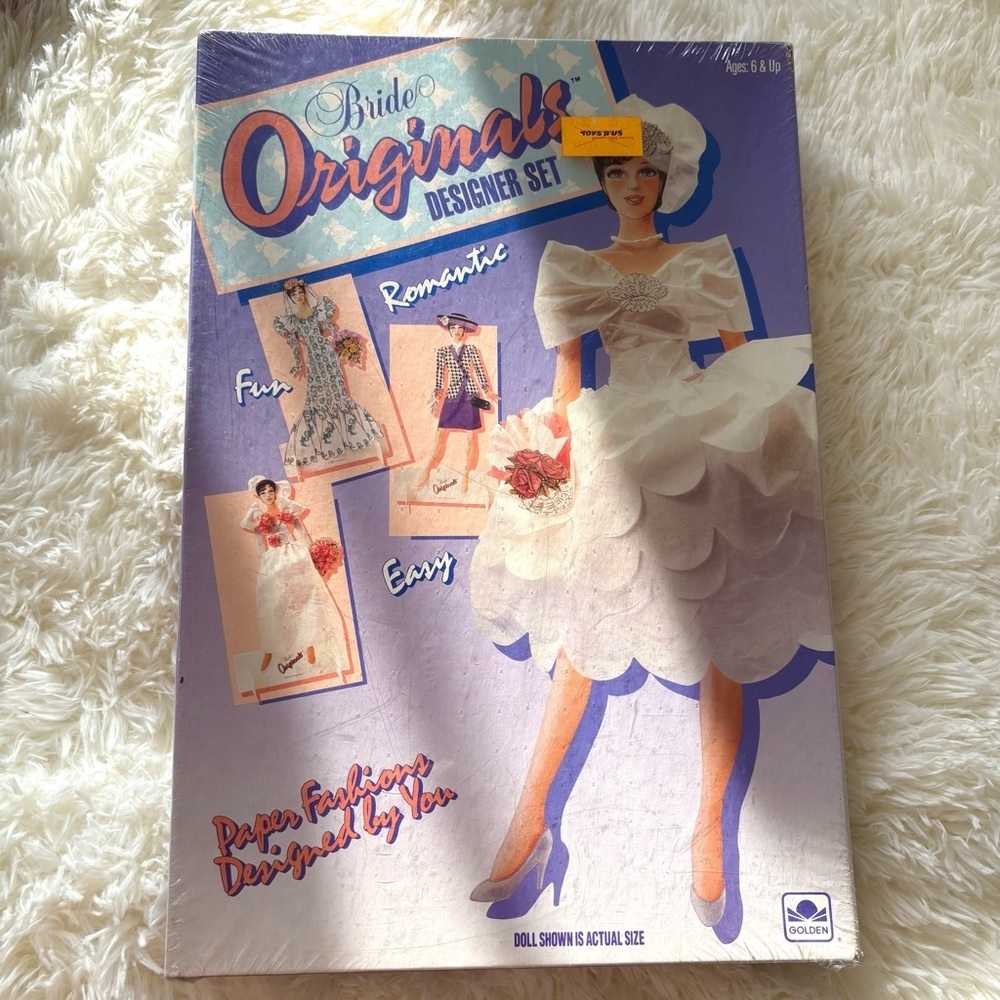 Vintage 1991 paper doll kit toy gift set bridal bride wedding new in box sealed